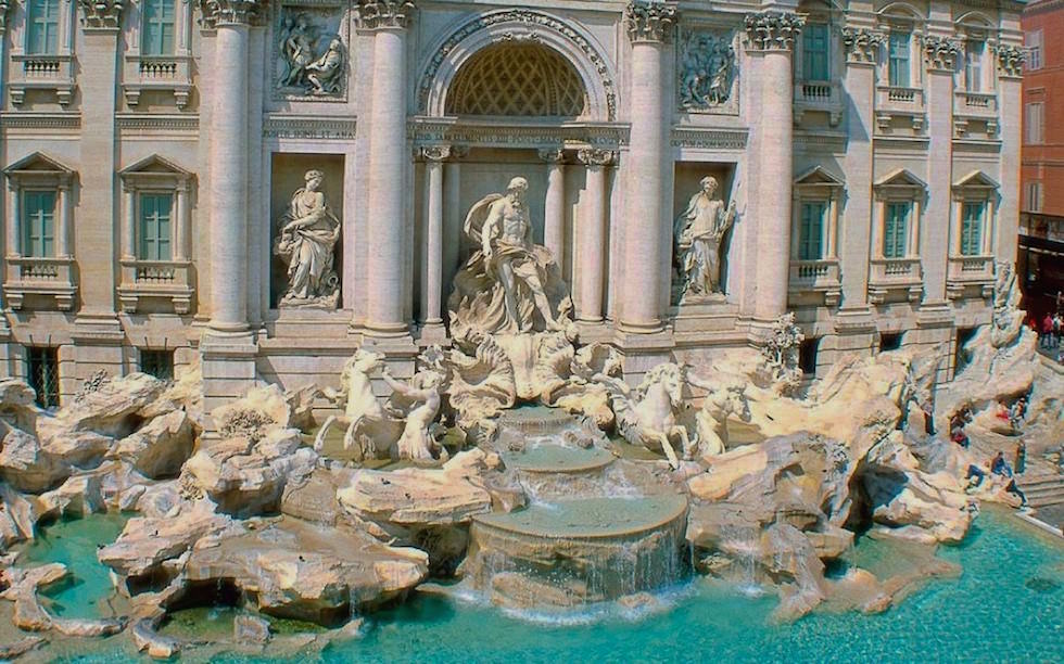 Fontane di Trevi in Rom Italien