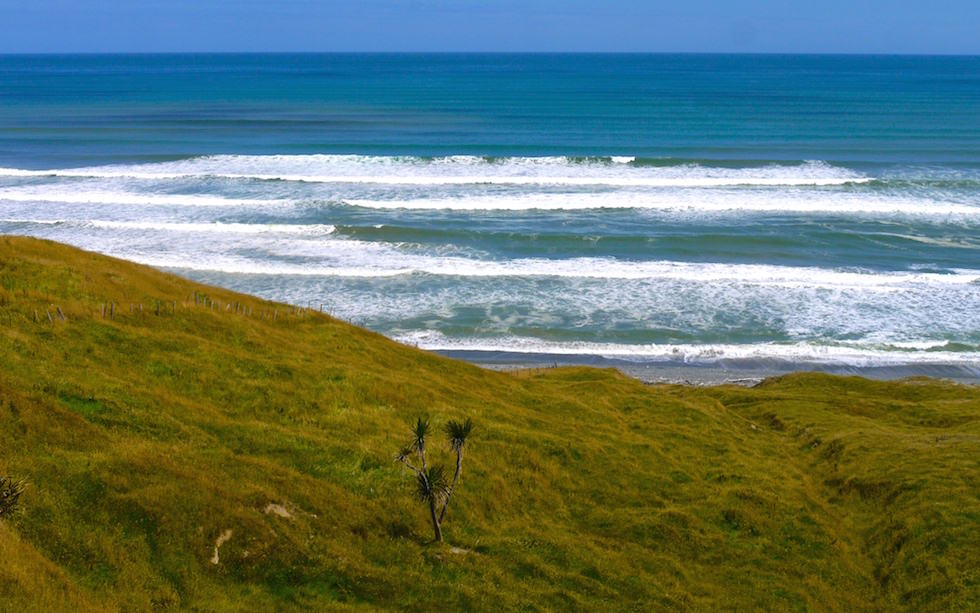 View from Mc Cracken Rest - Te Waewae Bay - South Island West of Invercargill - NZ