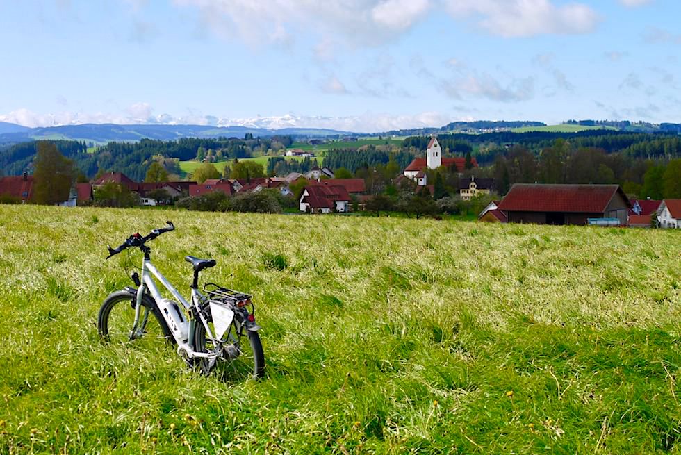 Radrunde Allgäu - Grüne Wiesen, Dorf Eglofs & Alpenblick - Baden-Württemberg