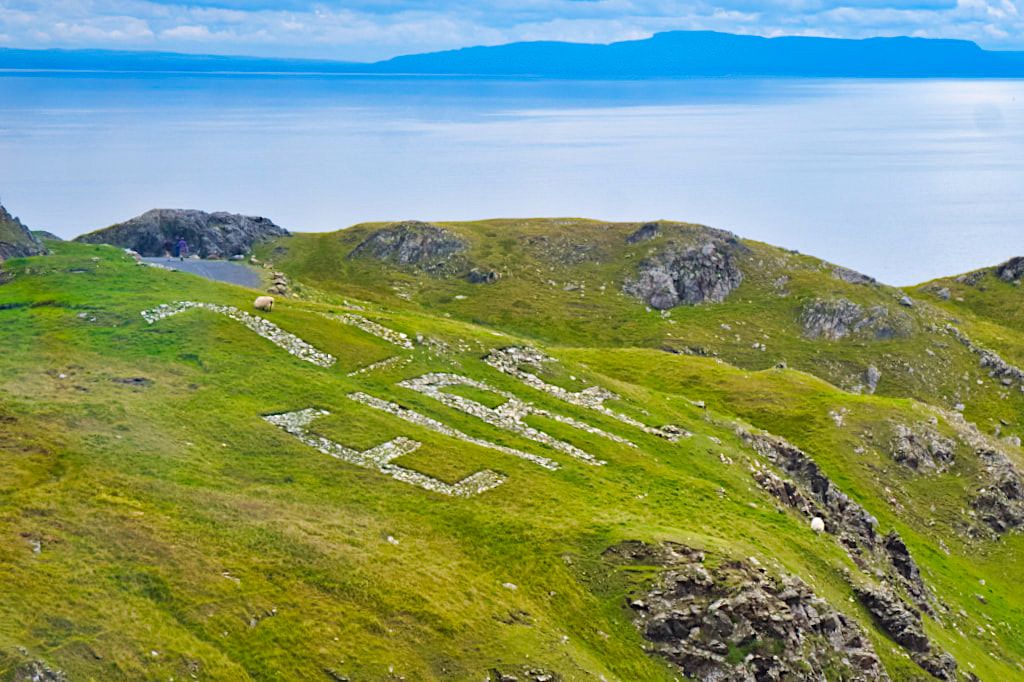 Bunglass Road hinauf zum Slieve League Viewpoint - Donegal, Irland