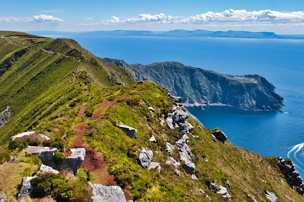 Old Man's Path Ausblicke & Höhepunkt der Slieve League Wanderung - Donegal, Irland