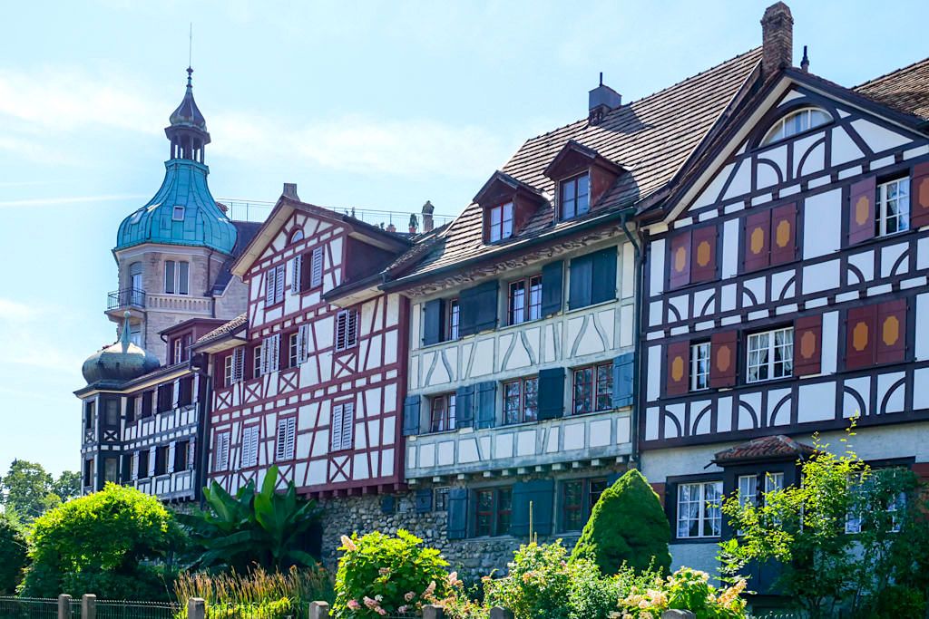 Arbon mit seinen schmucken Fachwerkhäusern & historischen Altstadt - Dreiländer-Bodensee-Schiffsausflug -Schweiz