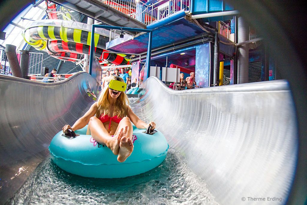 Galaxy Erding - Space Glider Virtual Reality Rutsche in der Therme Erding - Bayern
