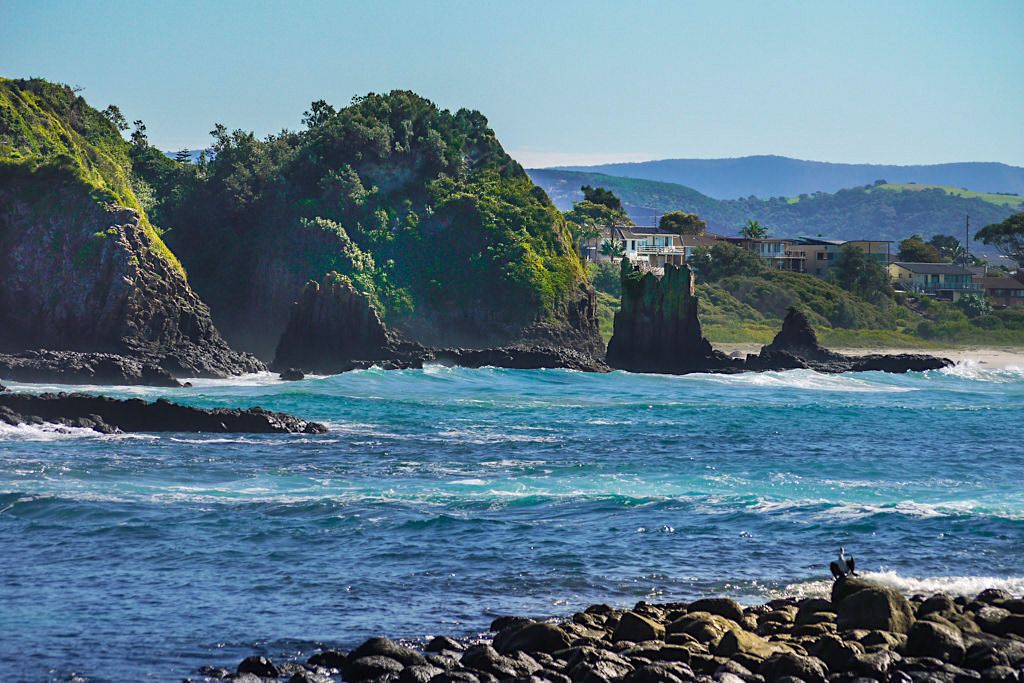 Kiama Coast Walk - Cathedral Rocks seen from Bombo Quarry - New South Wales
