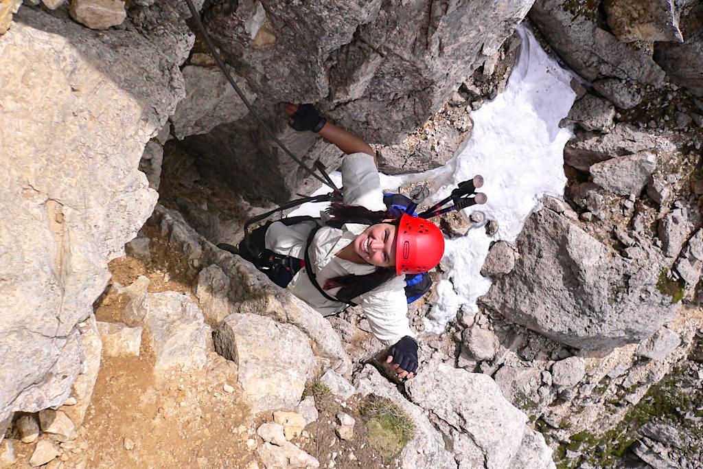 Klettersteig in der Sella - Dolomiten, Südtirol