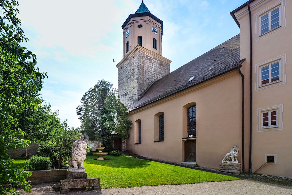 Schloss Gosheim Innenhof - Donau-Ries, Bayern