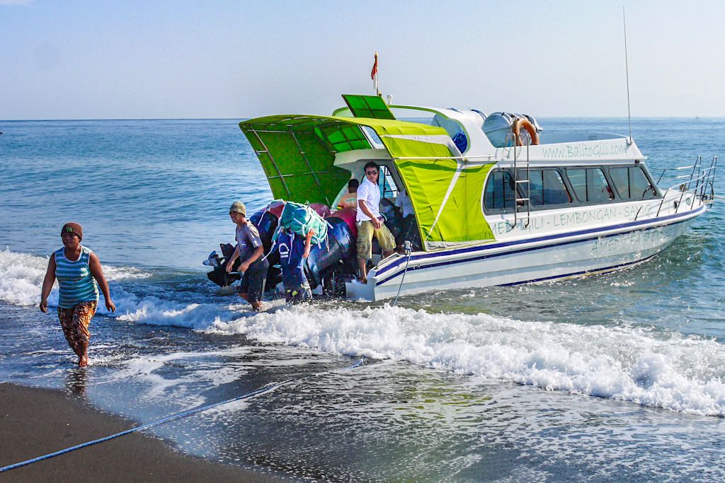 Mit dem Schnellboot von Amed Bali auf die Gilis - Indonesien