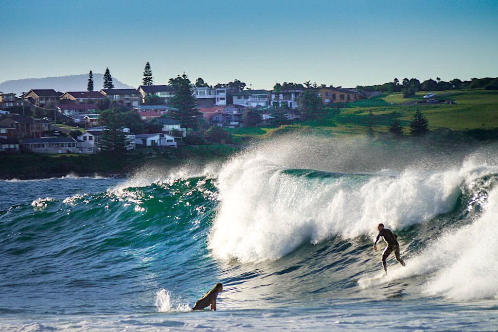 Beliebtes Surferparadies Bombo Beach im Norden von Kiama - New South Wales
