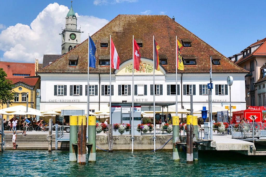 Überlingen - Landungsplatz & schöne Uferpromenade - Wo günstig parken in Meersburg? - Baden-Württemberg