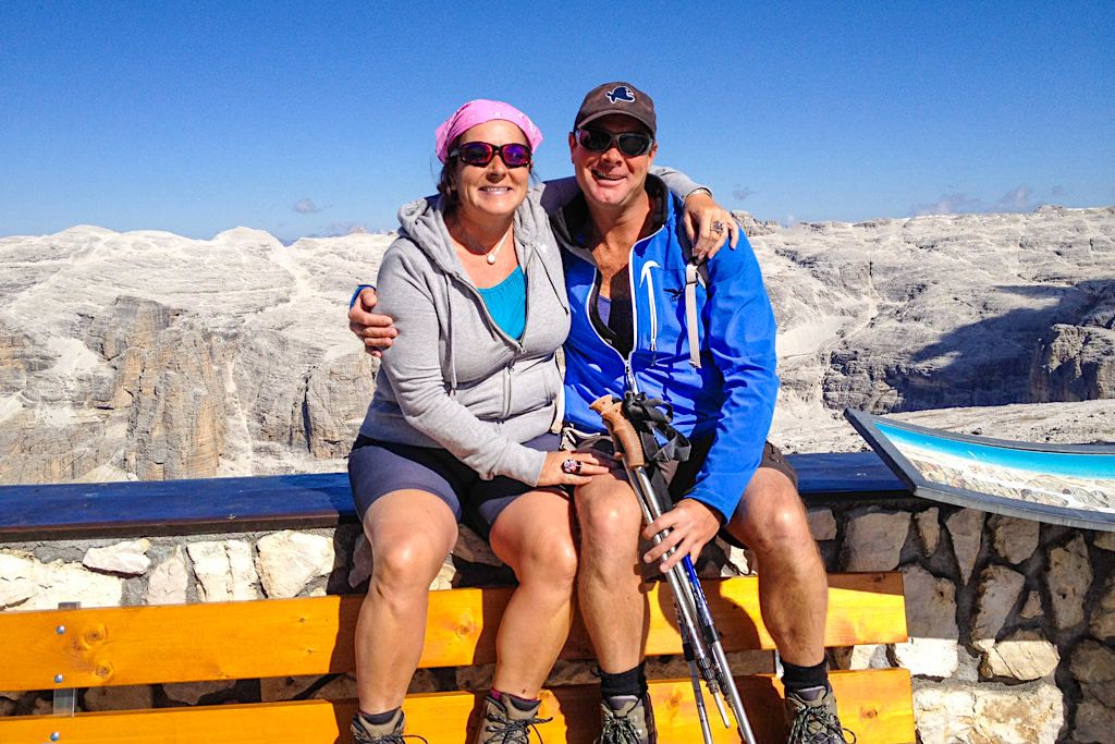 Vorfreude auf die leichte Piz Boe Wanderung - Sella - Dolomiten, Südtirol