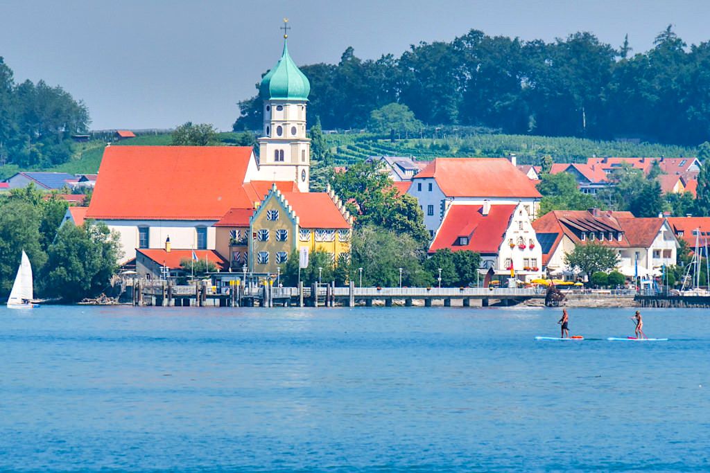 Idyllisches Wasserburg am Bodensee - Dreiländer-Schiffsfahrt von Überlingen aus - Bayern