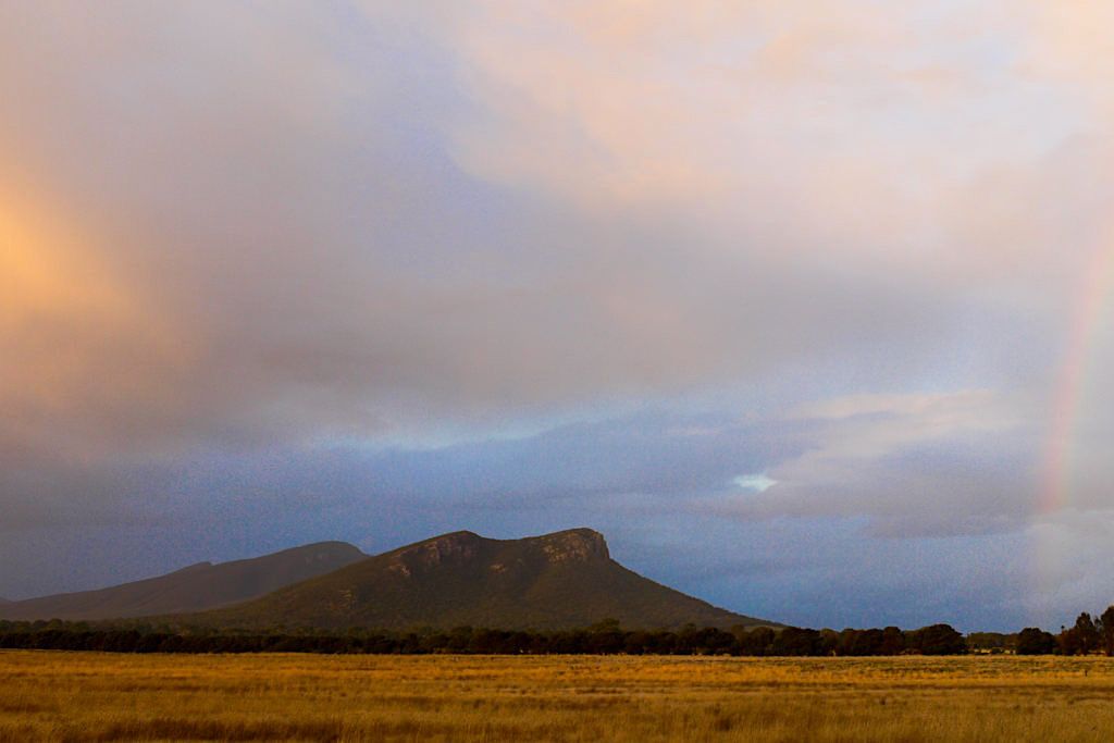 Wimmera Farmland Sonnenuntergang & Abendstimmung - Grampians National Park - Victoria