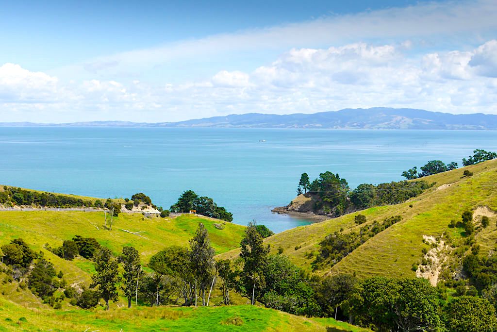 Coromandel Halbinsel - Malerische Küstenstreifen auf der Westseite in der Nähe des Ortes Coromandel - Nordinsel, Neuseeland