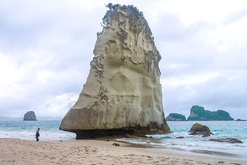 Te Hoho: eine der wohl eindrücklichsten & bekanntesten Felsformationen Neuseelands - Cathedral Cove - Coromandel Peninsula Highlights - Nordinsel, Neuseeland
