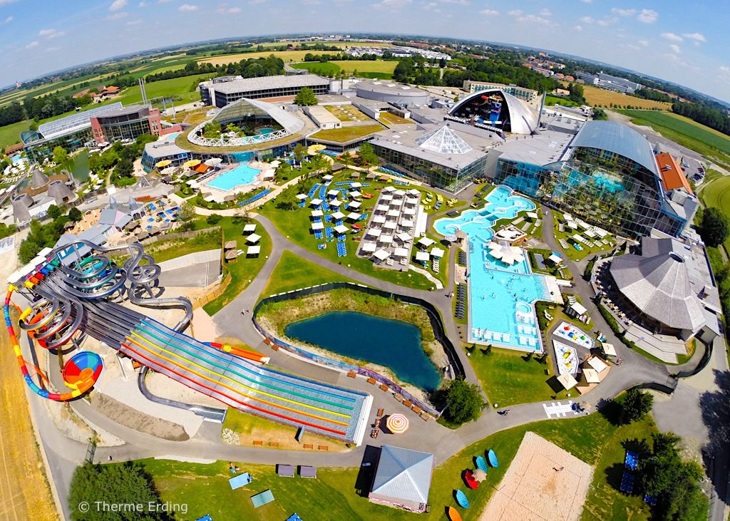 Therme Erding - Luftaufnahme - Bayern