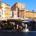 Campo de Fiori in der Nähe von Piazza Novana in Rom Italien