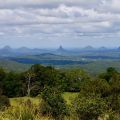 Glasshouse Mountains von der Aussichtsplattform im Mary Cairncross Park gesehen - Sunshine Coast - Queensland