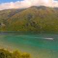 Sunshine Smaragd Color of Lake Wakatipu South Island NZ