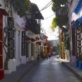 Lovely Streets and houses Cartagena Colombia