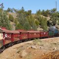 Pichi Richi Railway erklimmt den Pass - South Australia