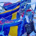Husky Abenteuer außerhalb der Komfortzone - Vereiste Husky Schlitten - Schwedisch Lappland oberhalb des Polarkreises - Schweden