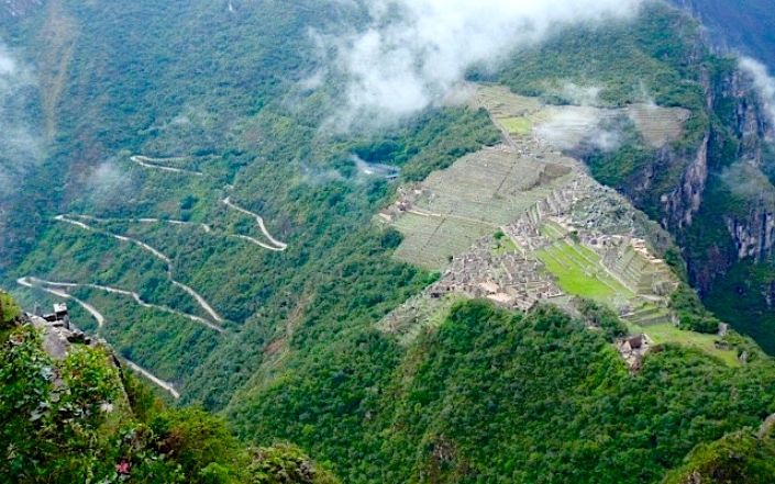 Machu Picchu gesehen von Wayna Picchu - Peru