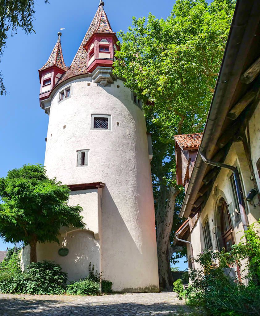 Diebsturm: einer der Sehenswürdigkeiten von Lindau - Zwischenstopp auf der Dreiländer-Bodensee-Schiffsfaht - Bayern