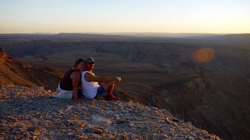 Sonnenuntergang Fish River Canyon Namibia Afrika