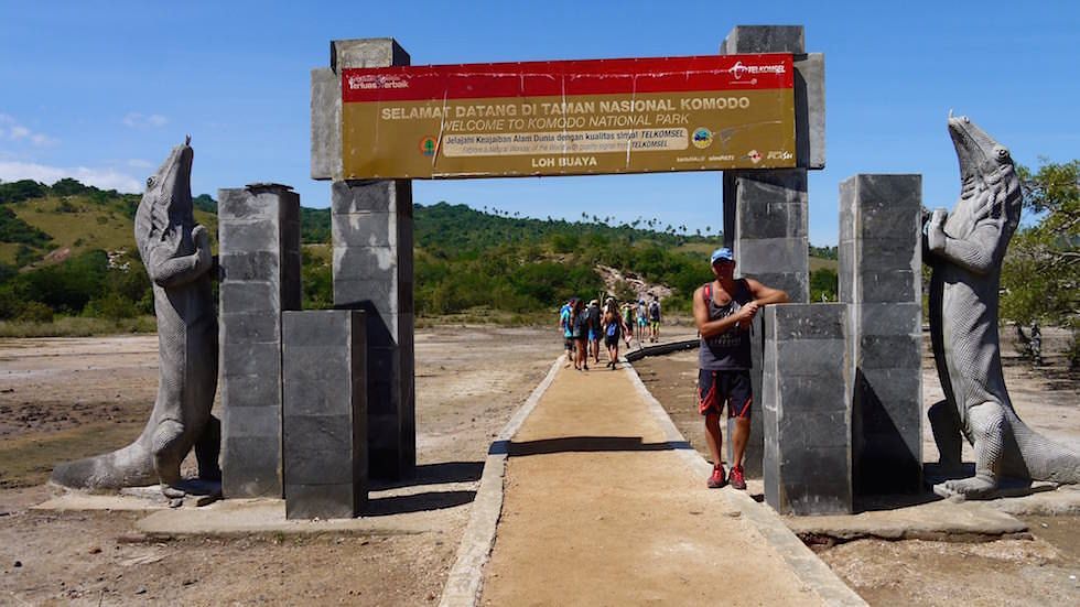 Rinca Island im Komodo National Park Indonesia