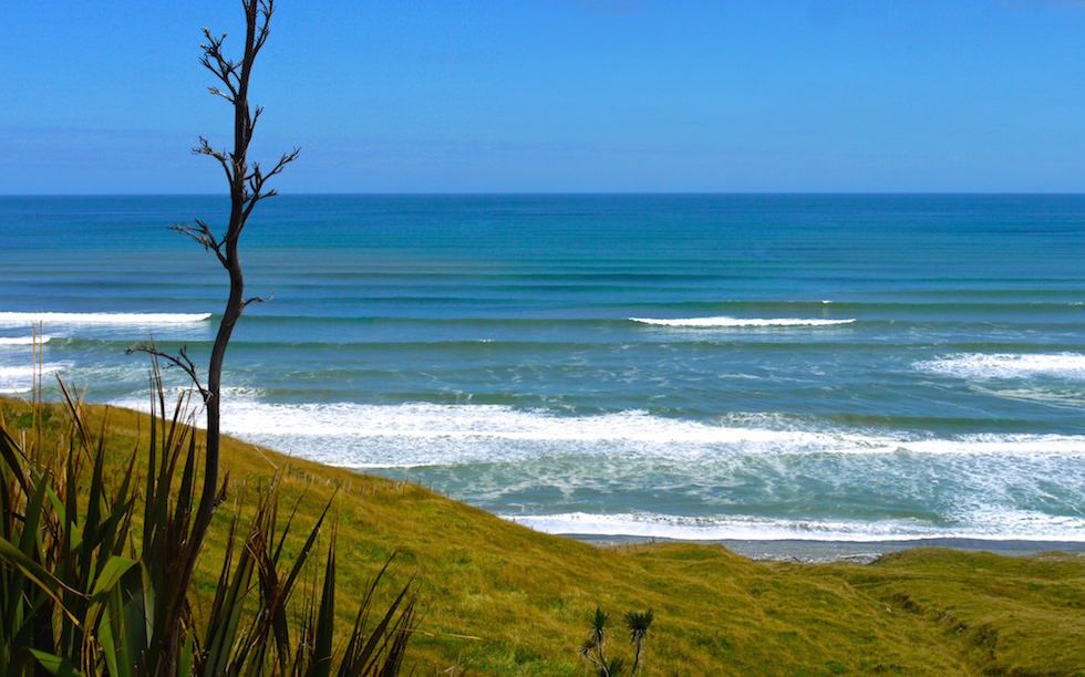 View from Mc Cracken Rest - Te Waewae Bay - South Island West of Invercargill - NZ