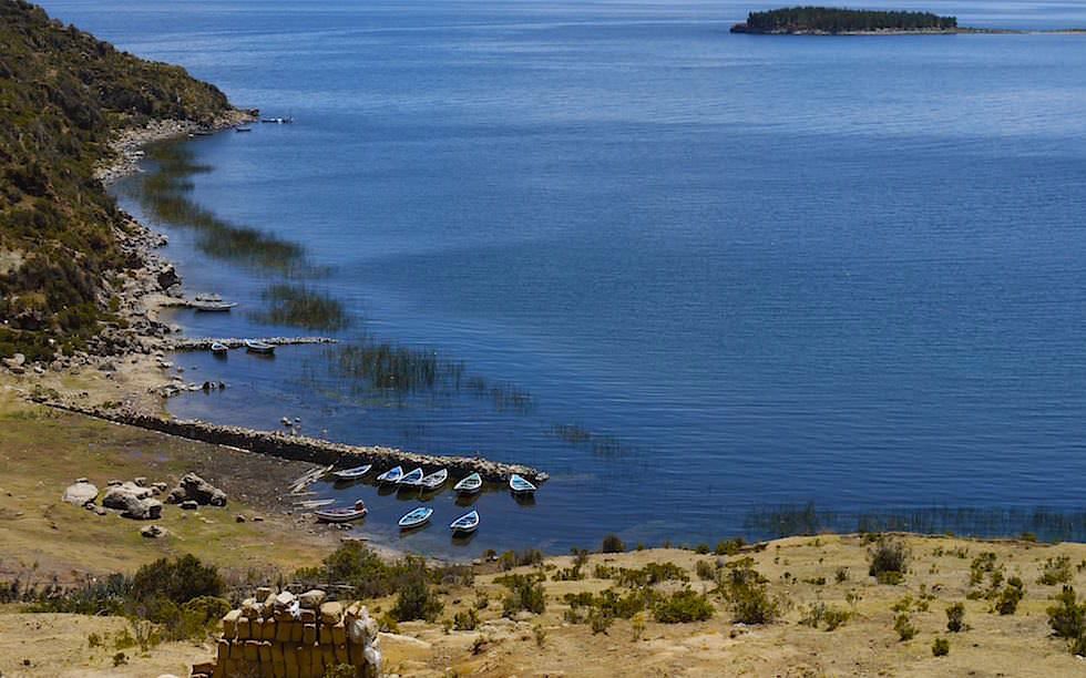 Isla del Sol im Titicaca See im Norden