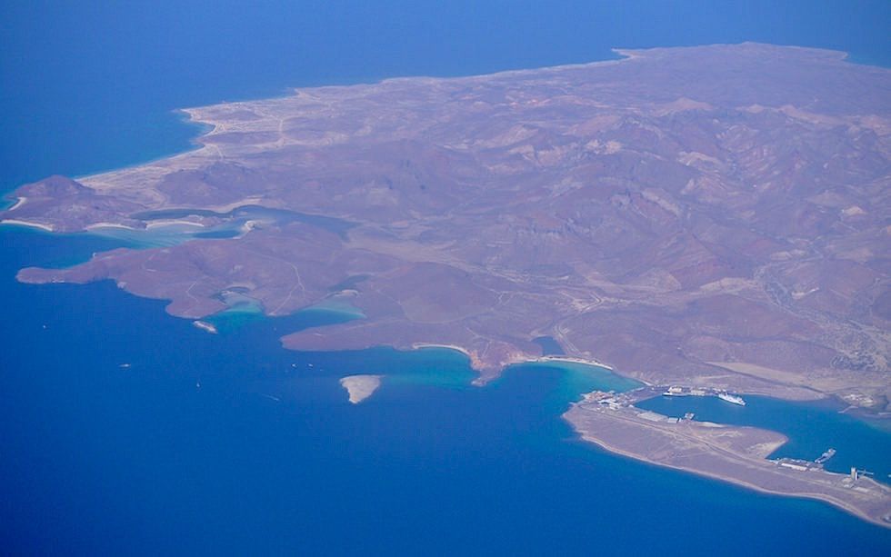 Blick auf die Strände im Norden von La Paz Baja California