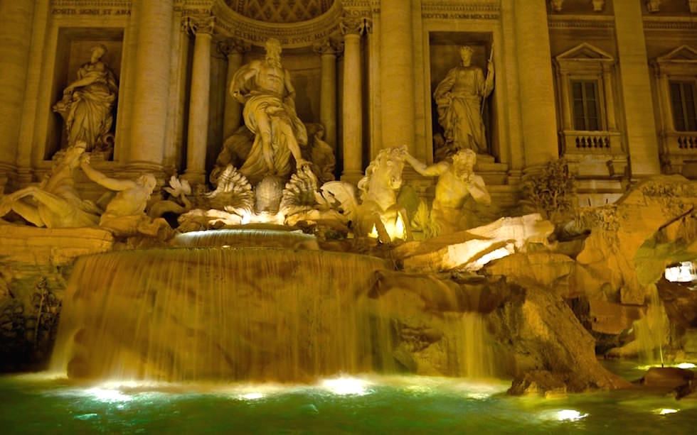 Fontane di Trevi in Rom Italien