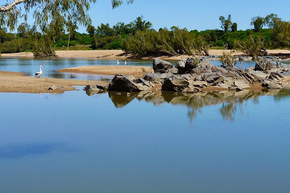 Burdekin River in der Nähe von Charters Towers - Zweitwichtigster Fluss in Australien - Queensland