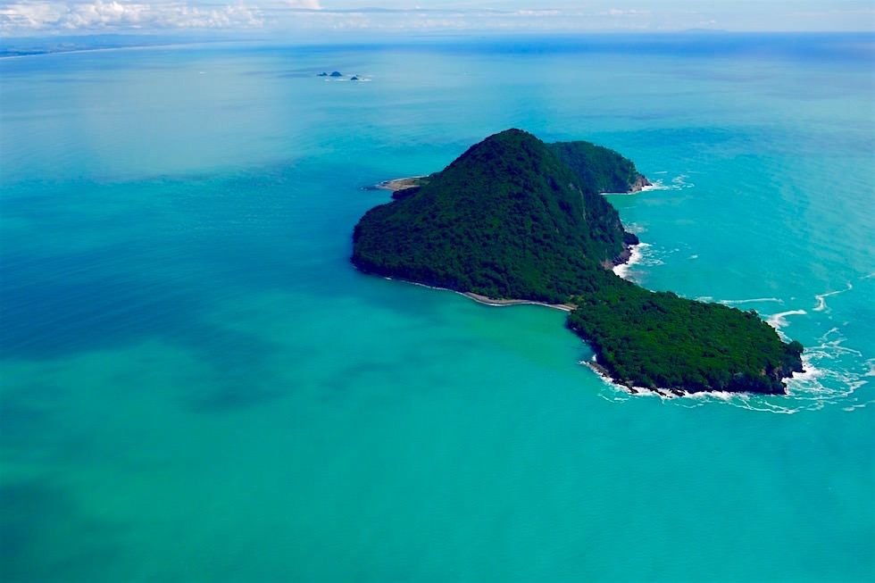Whale Island von oben gesehen mit White Islands Flights - Neuseeland Nordinsel