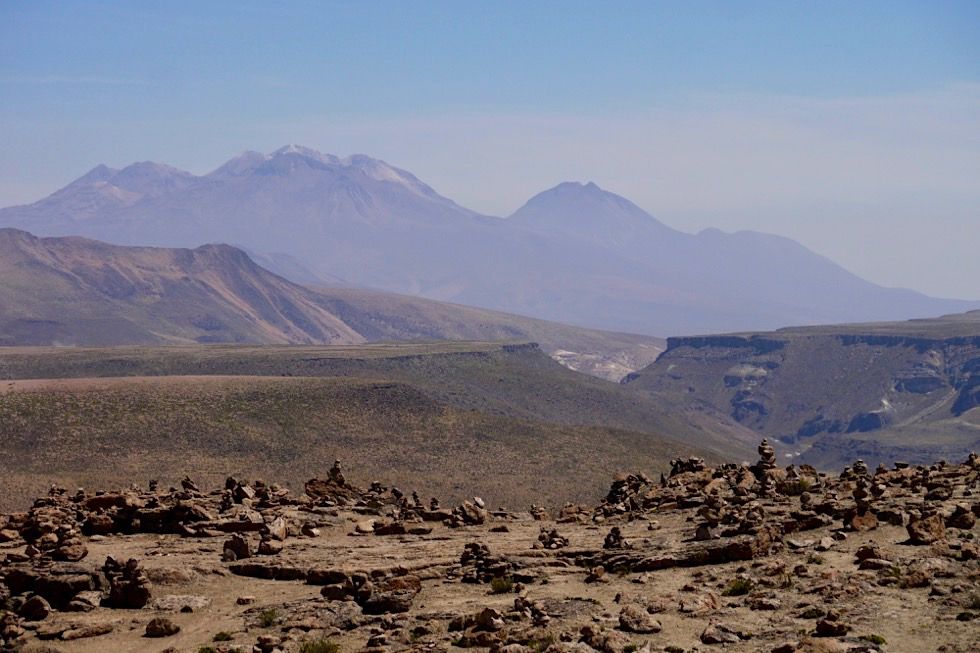 Patapampa Pass - Ausblick auf die Berg -Chivay - Peru