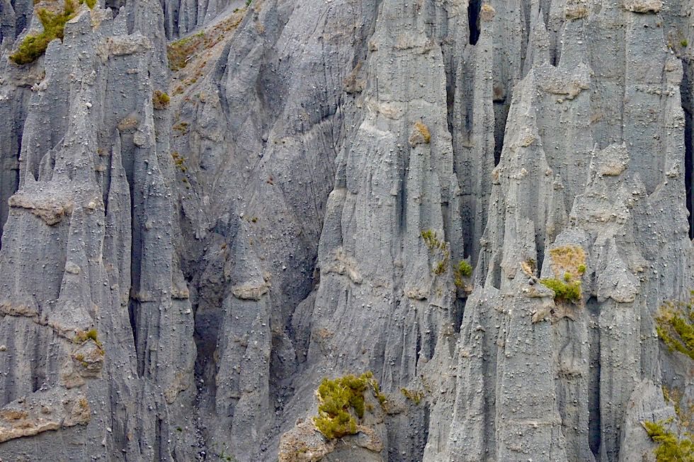 Putangirua Pinnacles - Spektakuläre Lord of the Rings Filmkulisse - Südostküste der Nordinsel, Neuseeland