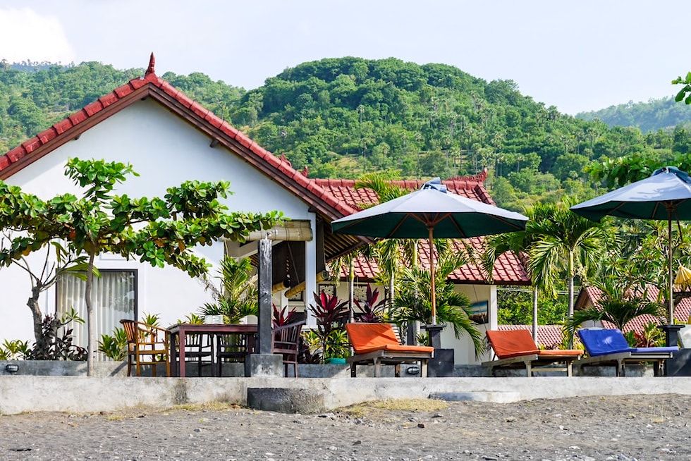 Amed Beach Bali - Typische kleinere Unterkünfte - Indonesien