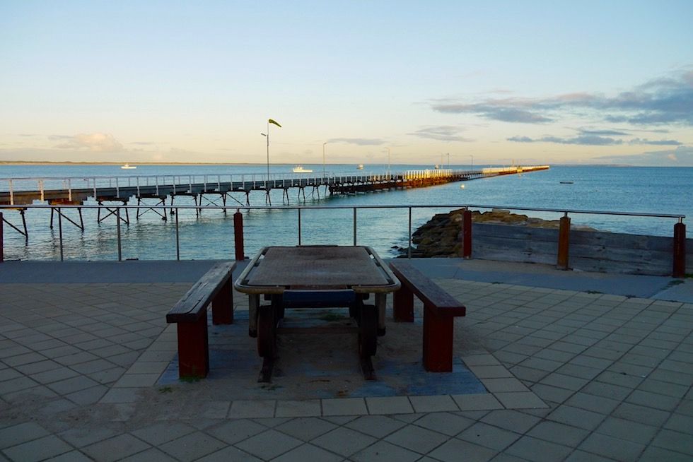 Sonnenuntergang am Hafen von Beachport - South Australia