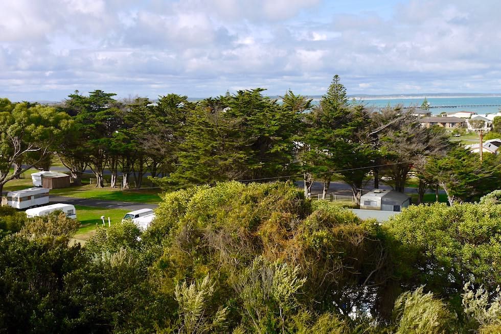 Blick auf den Southern Ocean Tourist Park im wunderschönen Beachport - South Australia