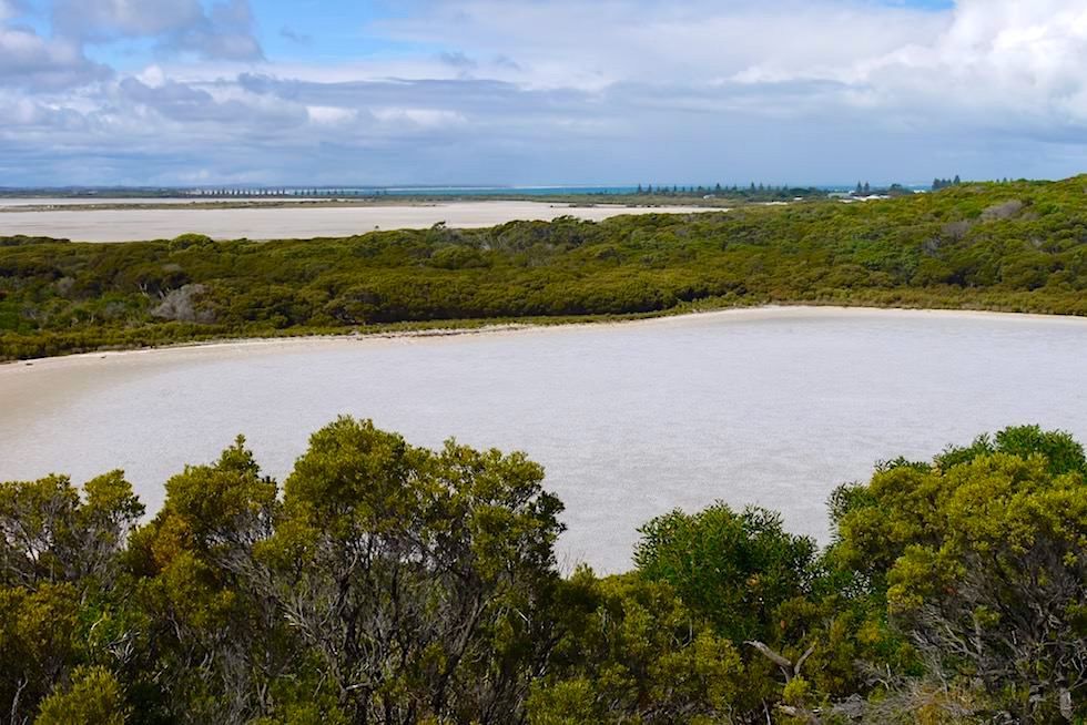 Weiter Blick über Woolley Lake & Lake George - Beachport - South Australia