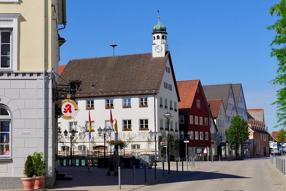 Bad Wurzach - Schöner Rathausplatz - Baden-Württemberg