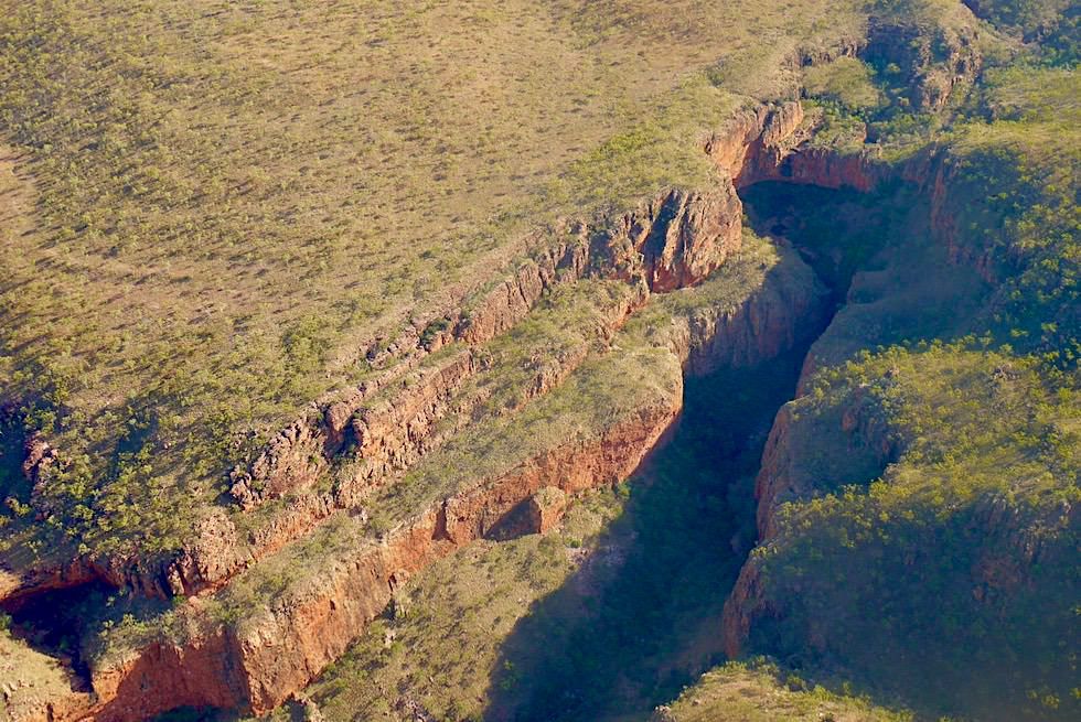 Emma Gorge - Schlucht von oben gesehen auf Wandjina Explorer - Kimberley - Western Australia