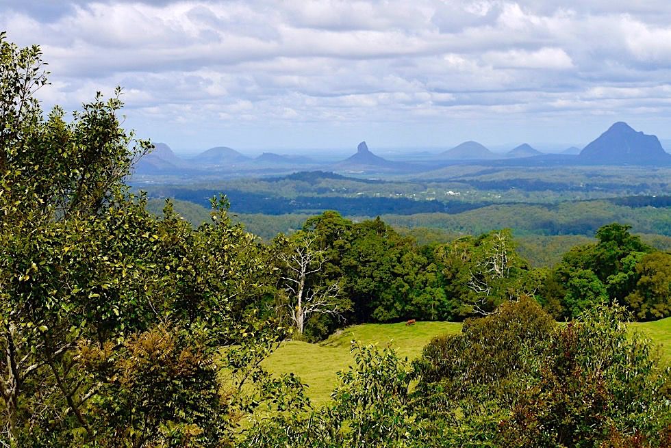 Glass House Mountains - Ausblick Mary Cairncross - Sunshine Coast Hinterland - Queensland