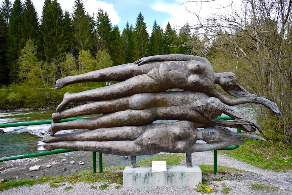 Iller Radweg - Skulptur & Iller Ursprung - Oberstdorf - Bayern