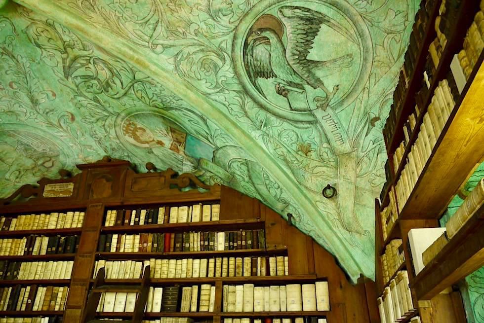 Isny im Allgäu - Wunderschön bemalte Decke in der Predigerbibliothek - Baden-Württemberg