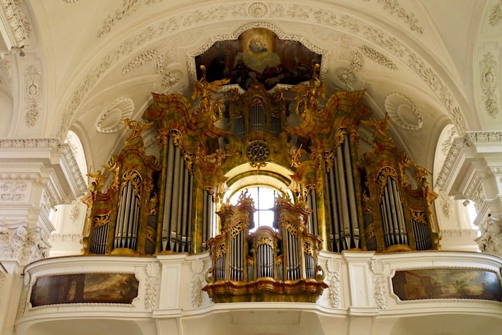 Kloster Irsee - Historische Orgel mit ältesten Orgelpfeifen - Allgäu - Bayern