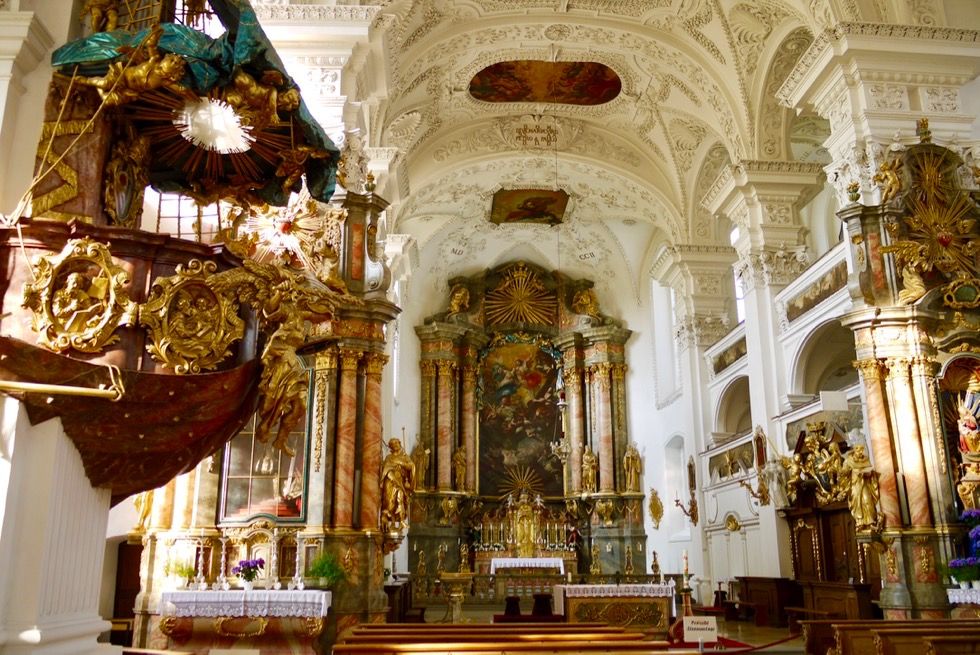 Kloster Irsee - Besonderheit: Schiffsbug als Kanzel - Allgäu - Bayern
