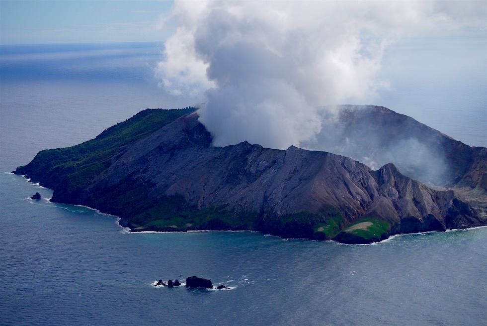 Mit White Island Flights zu der einizigen aktiven Vulkaninsel - Neuseeland Nordinsel
