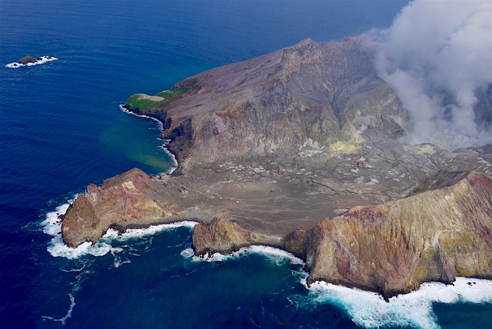 White Island aus der Vogelpersektive gesehen - White Island Flights - Neuseeland Nordinsel